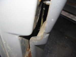The door card interfering with my bends in the mounting strip